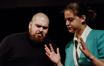 Utrinki z bralnih uprizoritev 10-minutnih besedil študentov AGRFT <em>Foto: Maša Pirc</em>