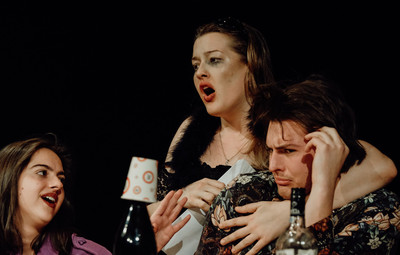 Utrinki z bralnih uprizoritev 10-minutnih besedil študentov AGRFT <em>Foto: Maša Pirc</em>