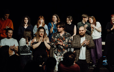 Utrinki z bralnih uprizoritev 10-minutnih besedil študentov AGRFT <em>Foto: Maša Pirc</em>