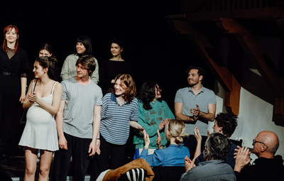 Utrinki z bralnih uprizoritev 10-minutnih besedil študentov AGRFT <em>Foto: Maša Pirc</em>