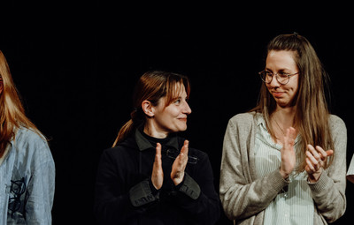 Utrinki z bralnih uprizoritev 10-minutnih besedil študentov AGRFT <em>Foto: Maša Pirc</em>