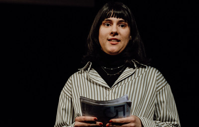 Utrinki z bralnih uprizoritev 10-minutnih besedil študentov AGRFT <em>Foto: Maša Pirc</em>