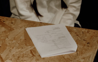 Utrinki z bralnih uprizoritev 10-minutnih besedil študentov AGRFT <em>Foto: Maša Pirc</em>