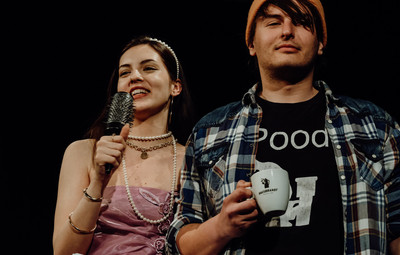 Utrinki z bralnih uprizoritev 10-minutnih besedil študentov AGRFT <em>Foto: Maša Pirc</em>