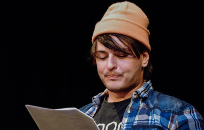 Utrinki z bralnih uprizoritev 10-minutnih besedil študentov AGRFT <em>Foto: Maša Pirc</em>