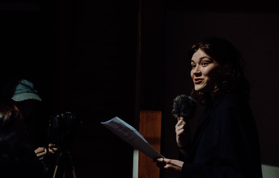 Utrinki z bralnih uprizoritev 10-minutnih besedil študentov AGRFT <em>Foto: Maša Pirc</em>