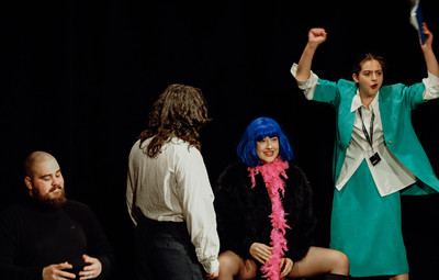 Utrinki z bralnih uprizoritev 10-minutnih besedil študentov AGRFT <em>Foto: Maša Pirc</em>