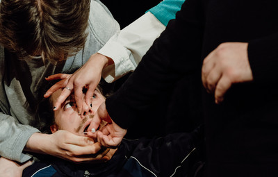 Utrinki z bralnih uprizoritev 10-minutnih besedil študentov AGRFT <em>Foto: Maša Pirc</em>