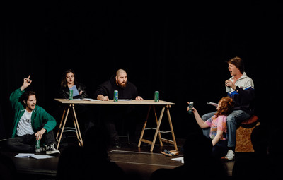 Utrinki z bralnih uprizoritev 10-minutnih besedil študentov AGRFT <em>Foto: Maša Pirc</em>