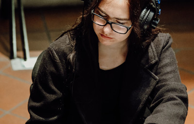 Utrinki z intermedijske raziskave Od koncepta do uprizoritvenega besedila <em>Foto: Maša Pirc</em>