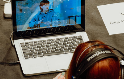 Utrinki z intermedijske raziskave Od koncepta do uprizoritvenega besedila <em>Foto: Maša Pirc</em>