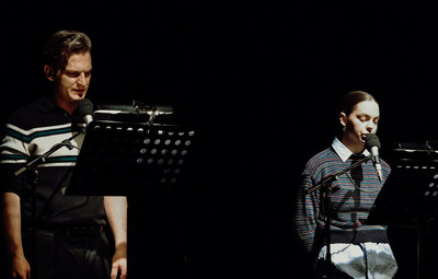 Utrinki z žive izvedbe radijske igre Brine Jenček grem greš greva <em>Foto: Maša Pirc</em>